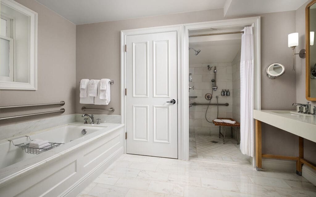 Villa Accessible Bathroom with Roll-in Shower