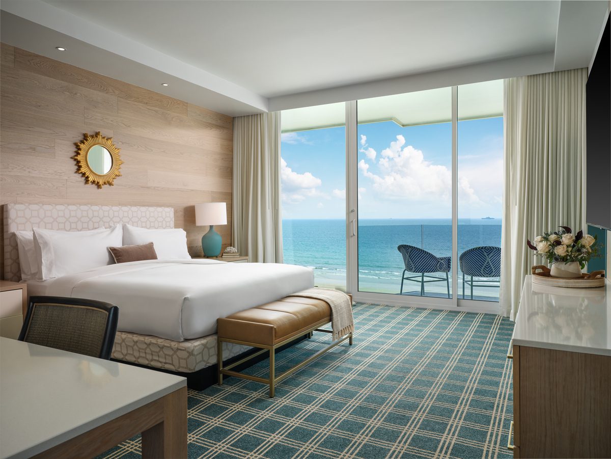 The Views oceanfront suite bedroom