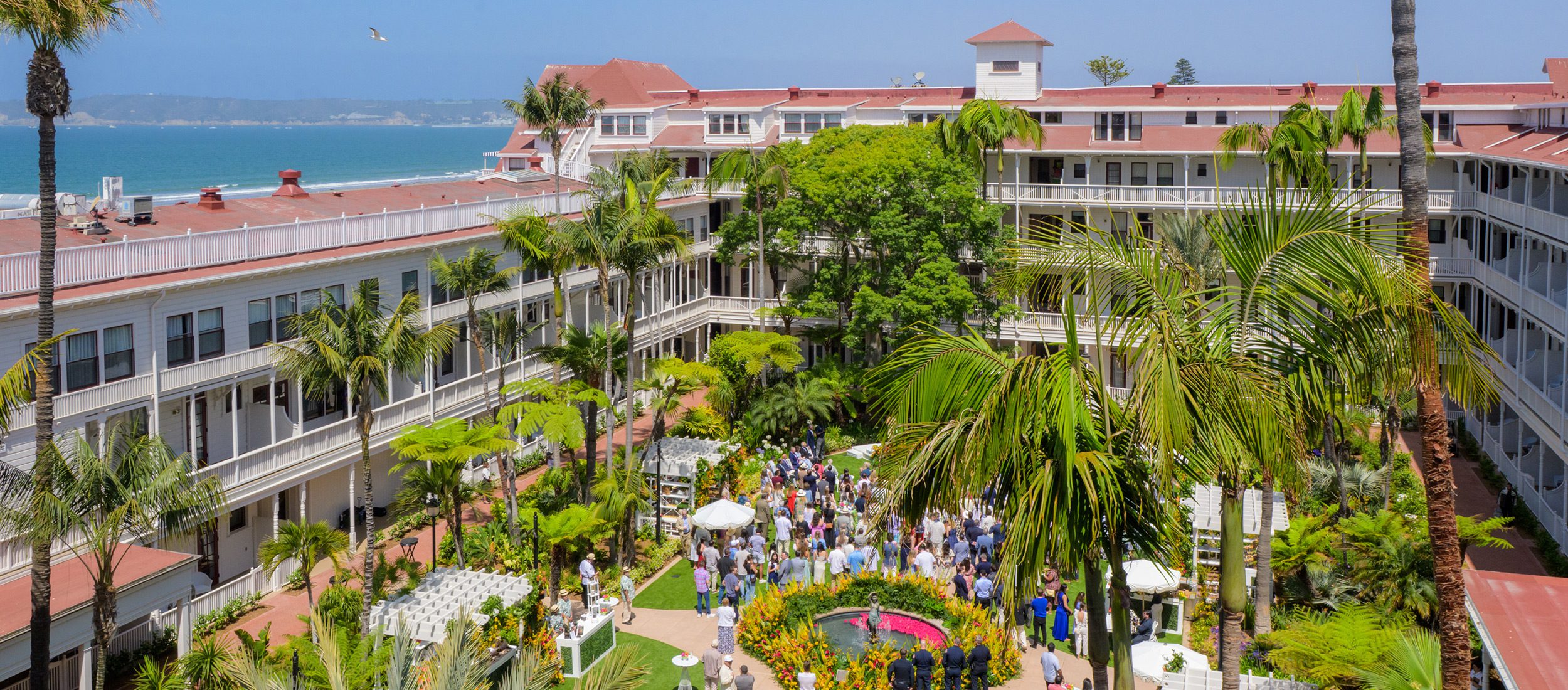 Event aerial view of the Garden