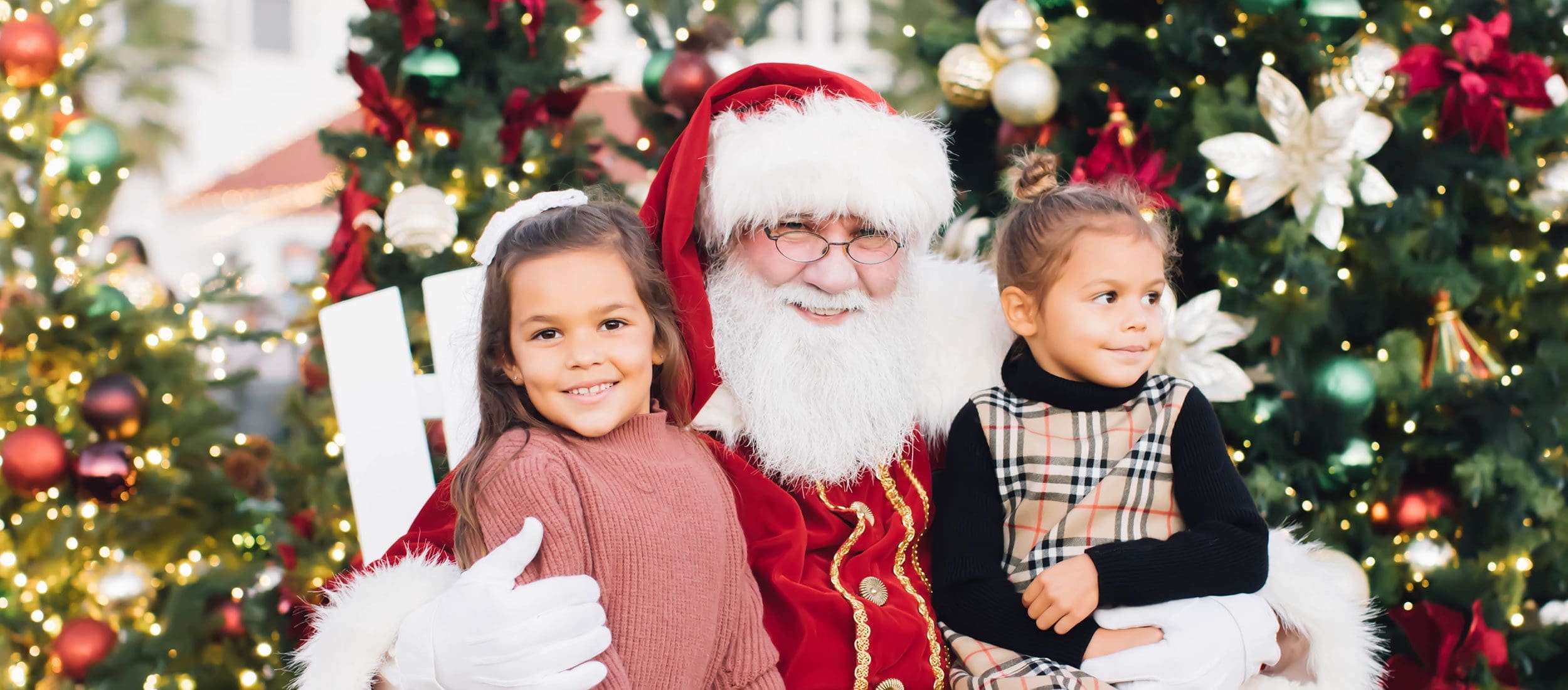 Santa with kids