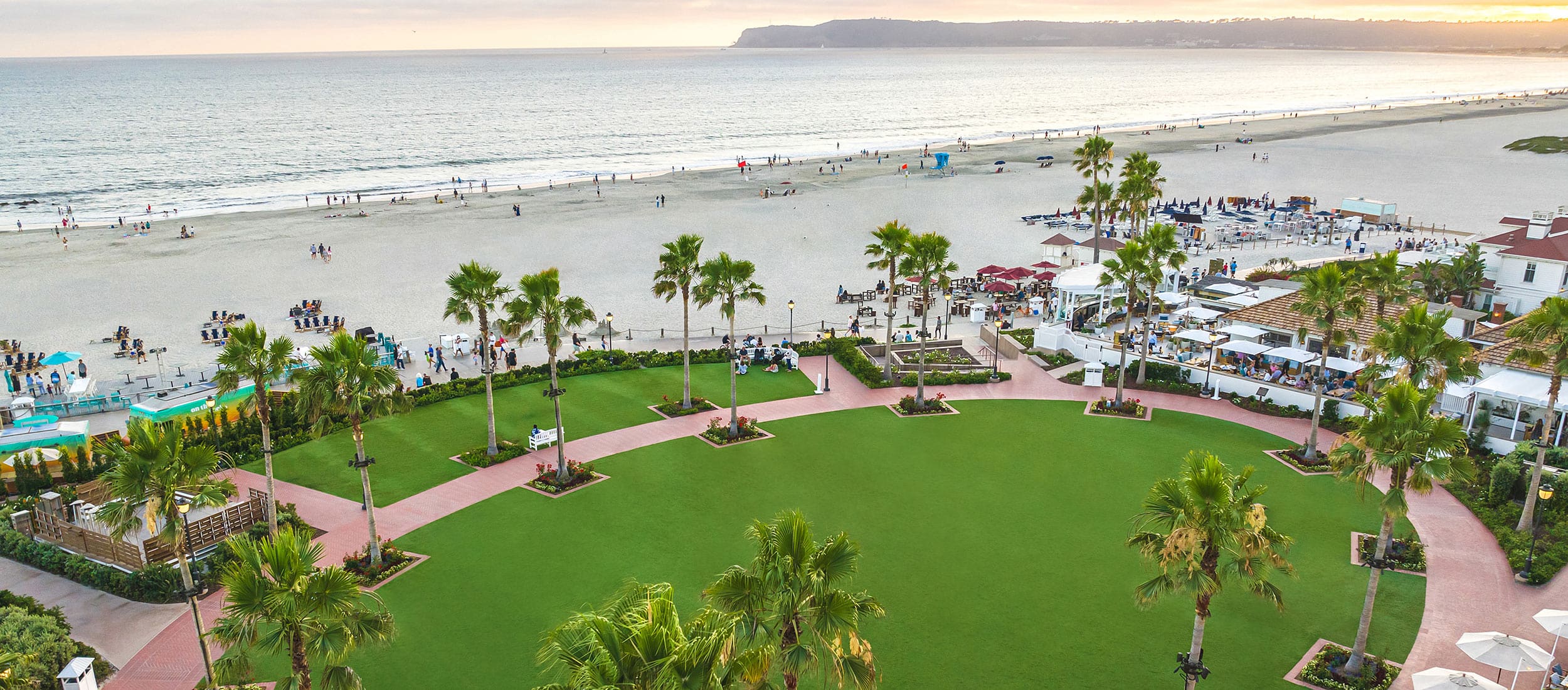 Windsor Lawn at sunset